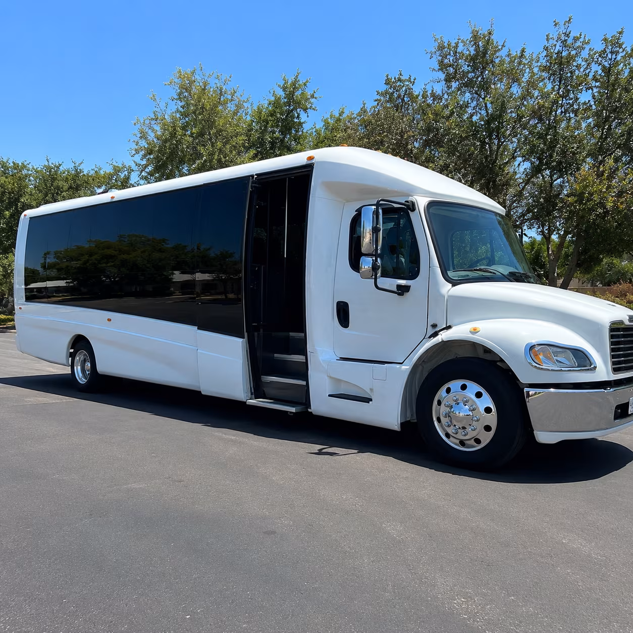 Olathe Airport Shuttle & Transportation party bus exterior
