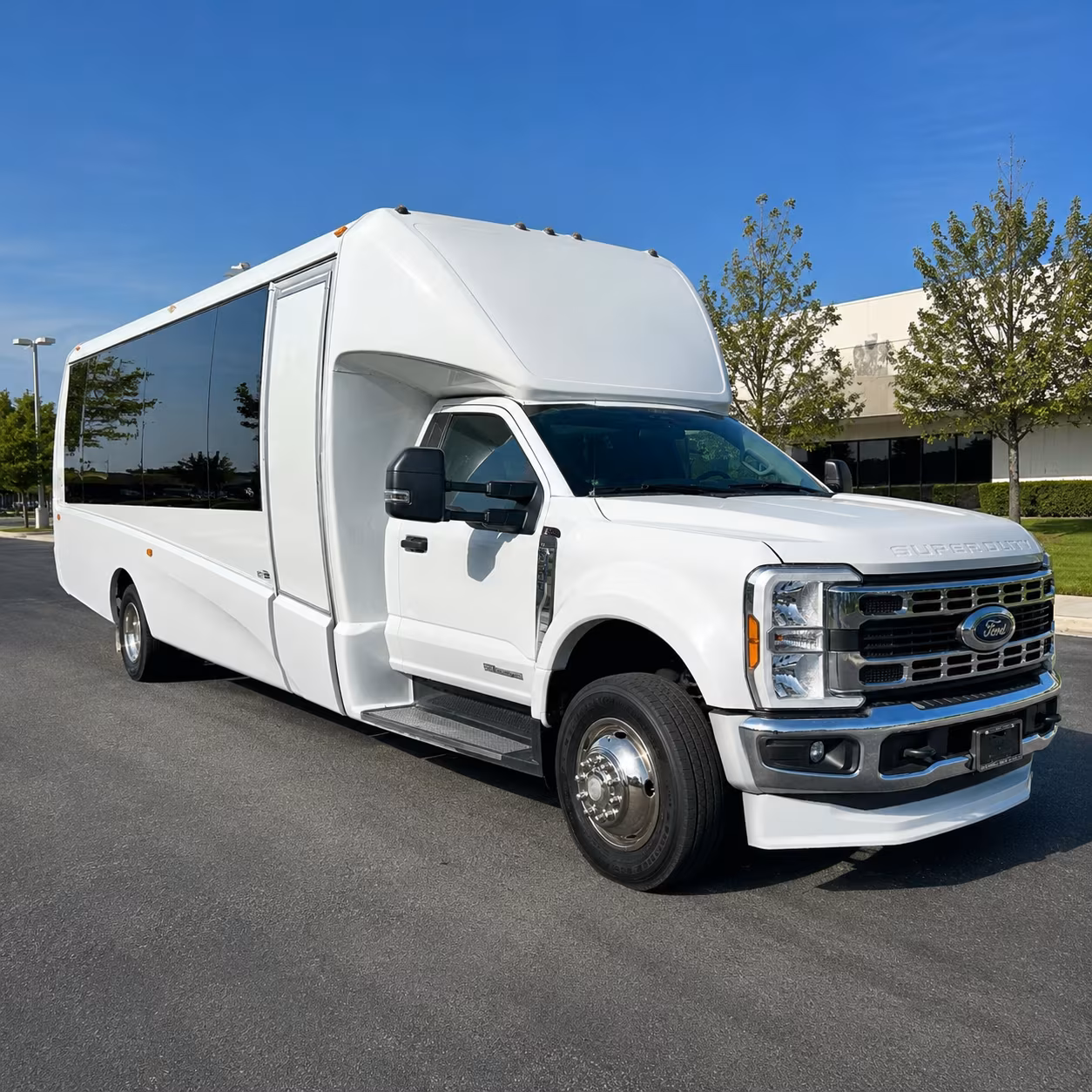 Olathe Airport Shuttle & Transportation party bus exterior