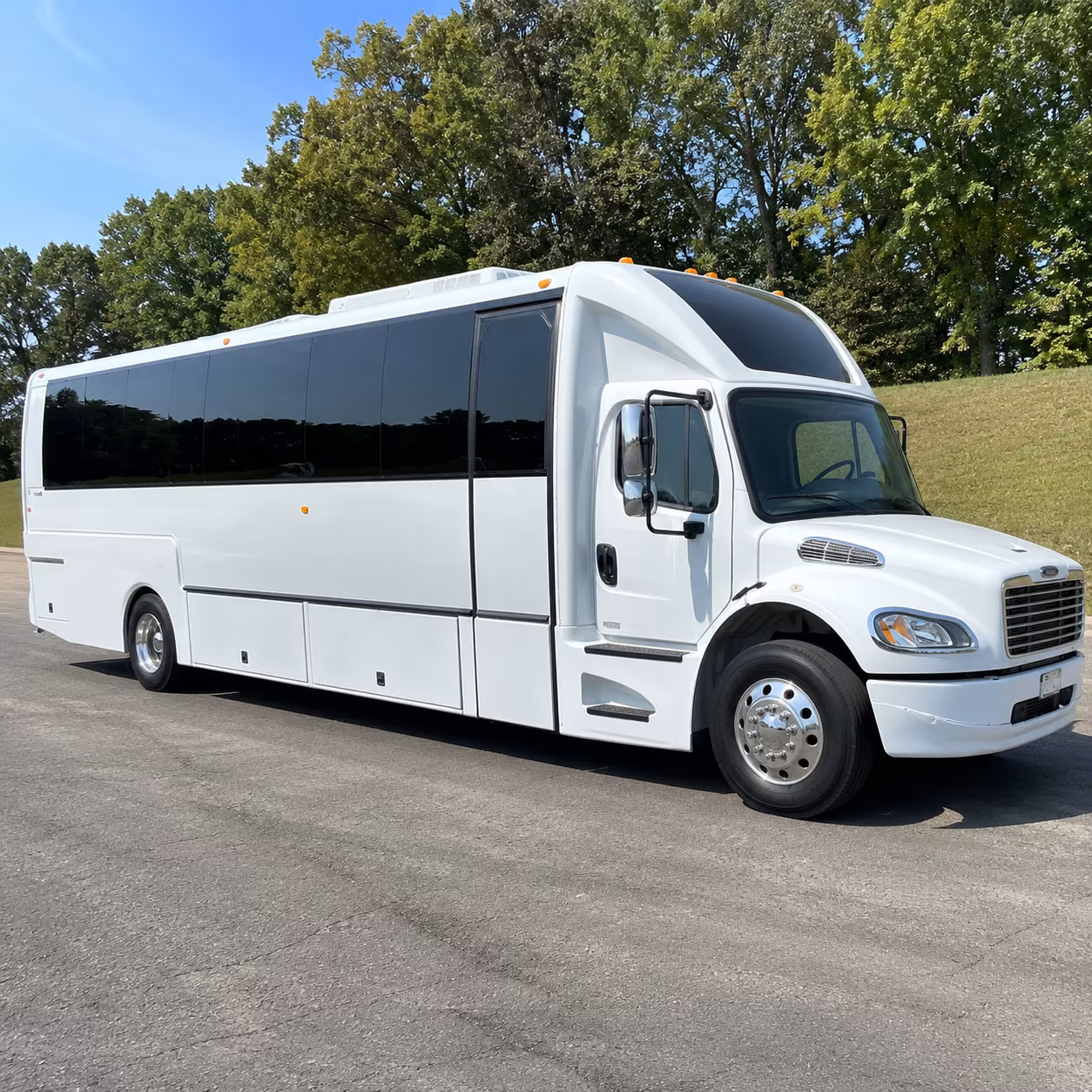 Olathe Bachelor & Bachelorette Transportation party bus exterior