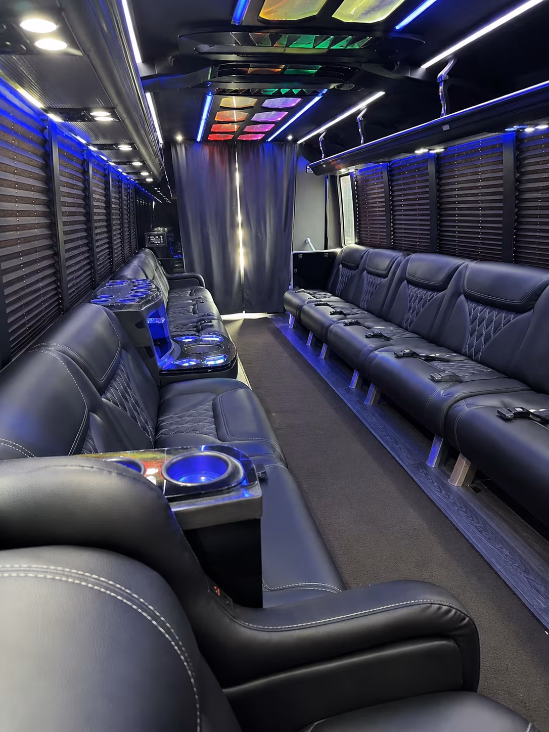 Olathe Birthday, Sweet 16, & Quinceañera Transportation party bus exterior