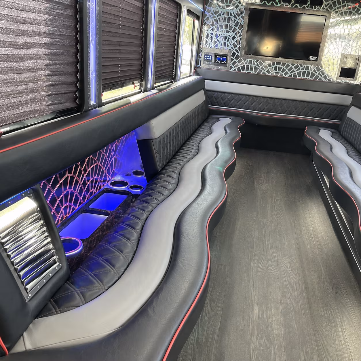 Olathe Concert & Music Festival Transportation party bus exterior