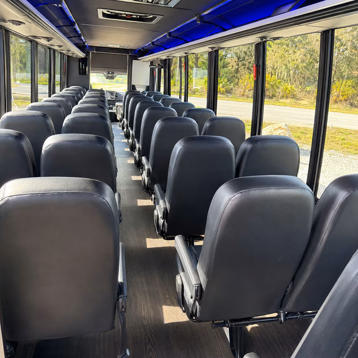 Olathe Corporate Transportation party bus interior