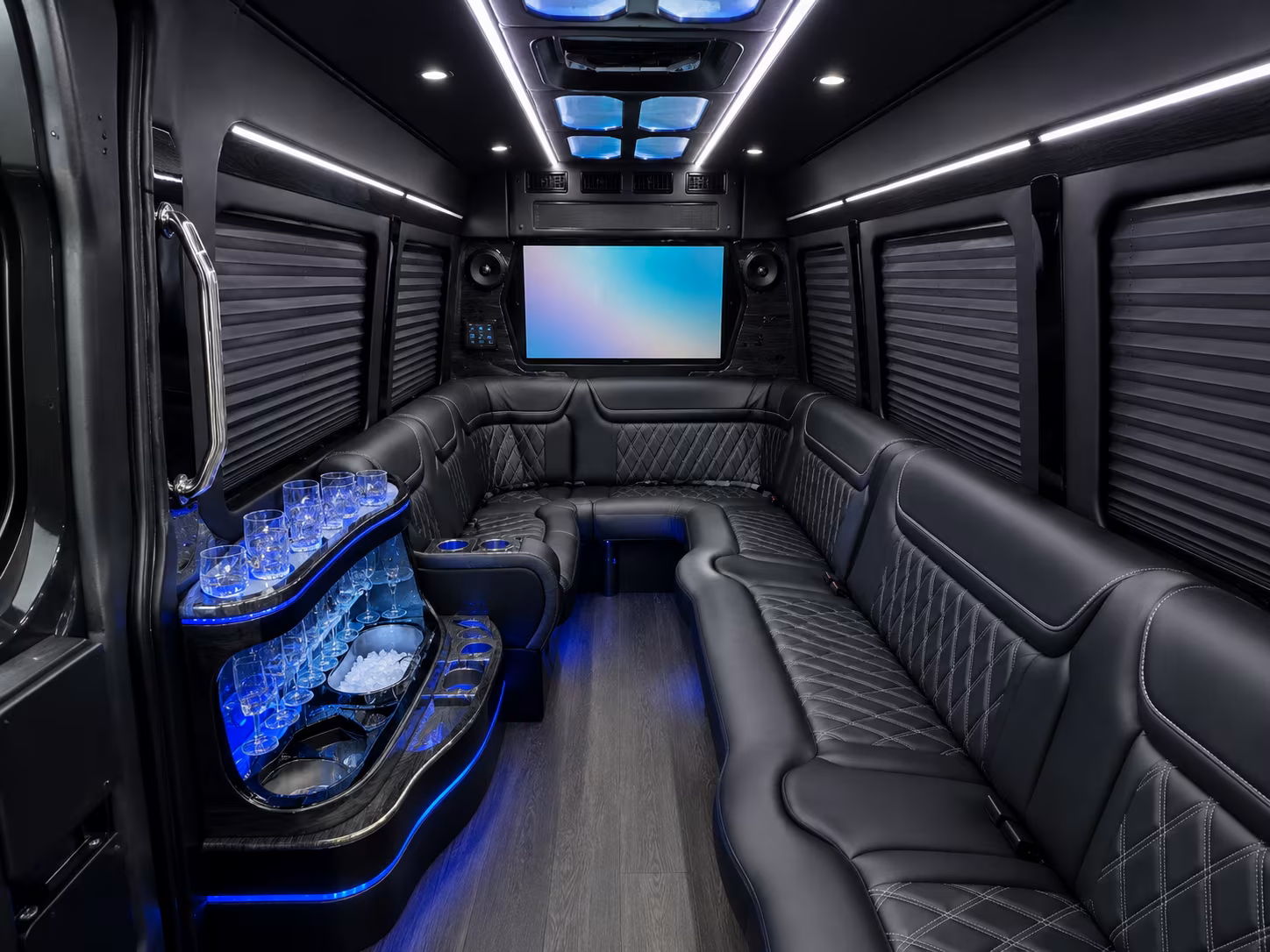 Olathe Corporate Transportation party bus exterior