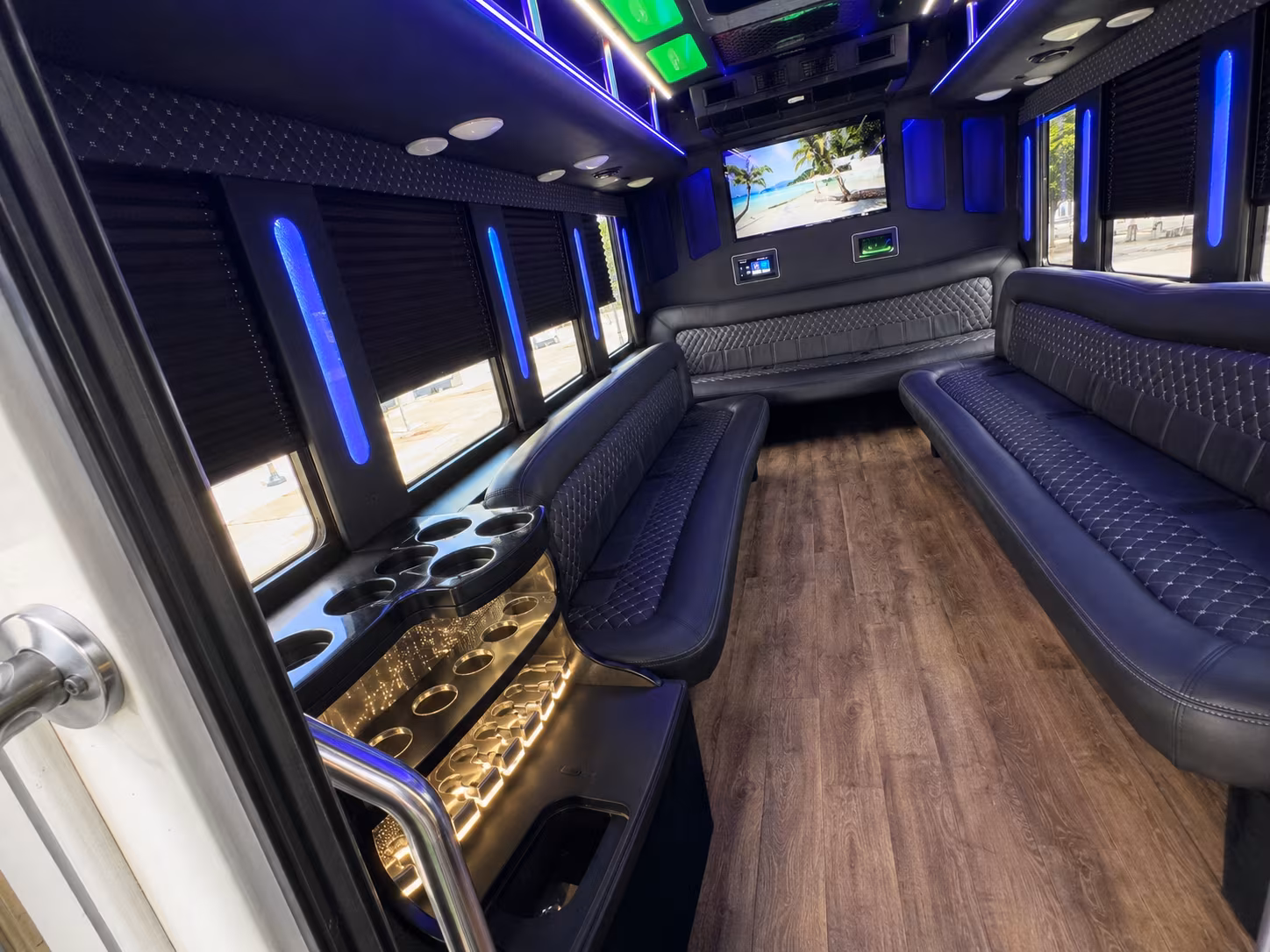 Olathe Private Event Transportation party bus exterior
