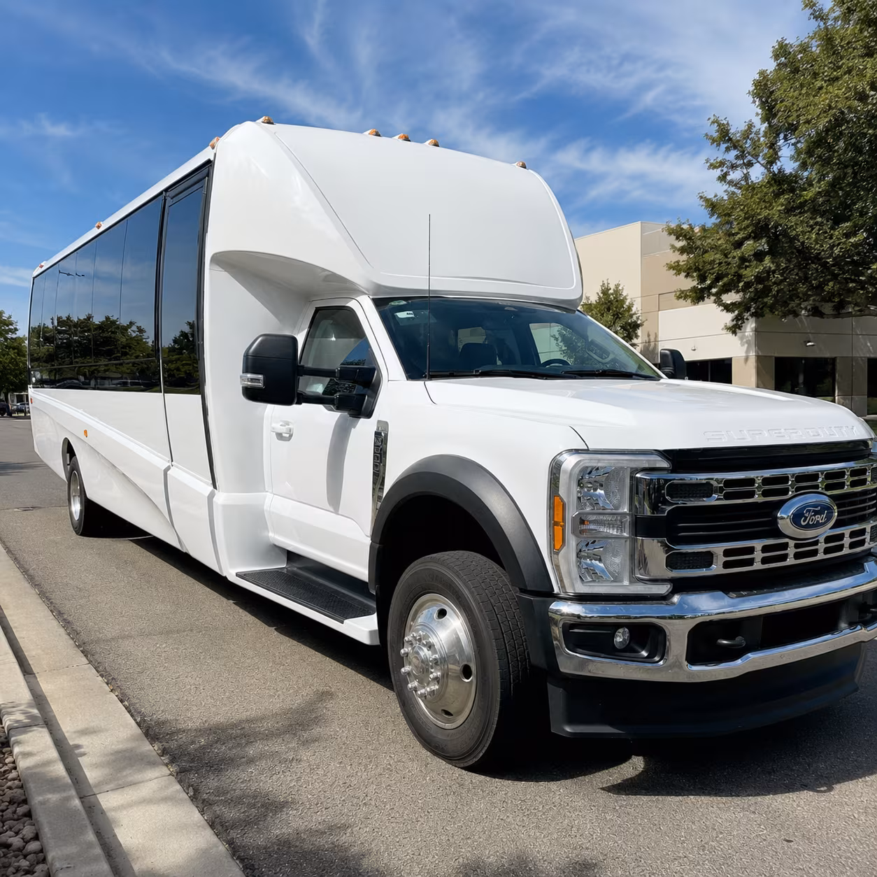 Olathe School Event Transportation party bus exterior