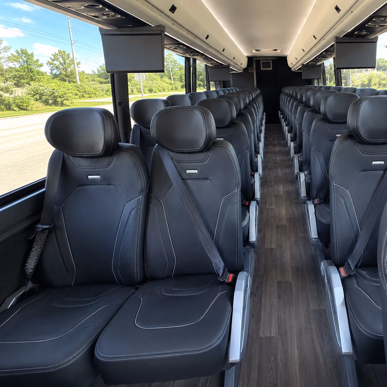 Olathe School Event Transportation party bus exterior