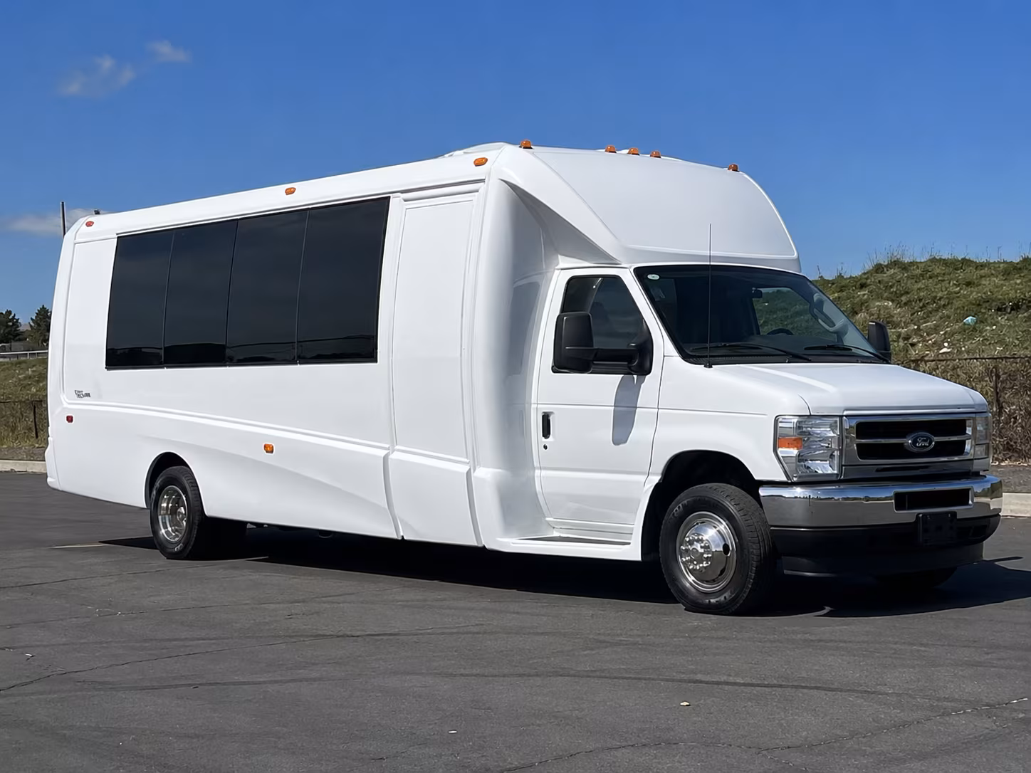 Olathe Sporting Event Transportation party bus exterior