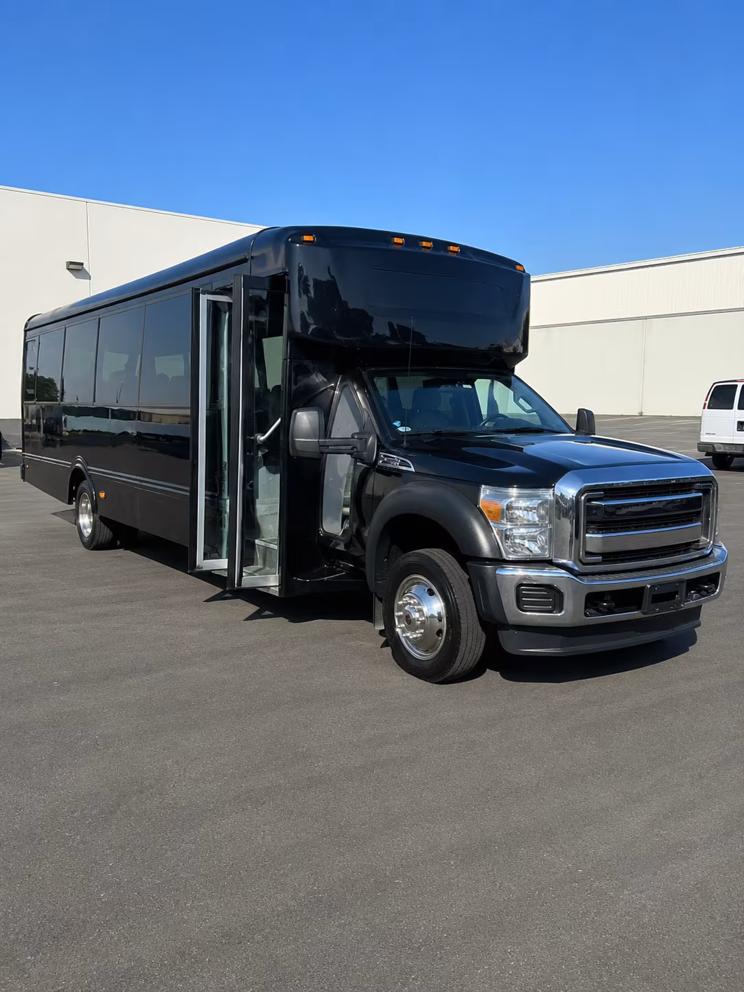 Olathe Sporting Event Transportation party bus exterior