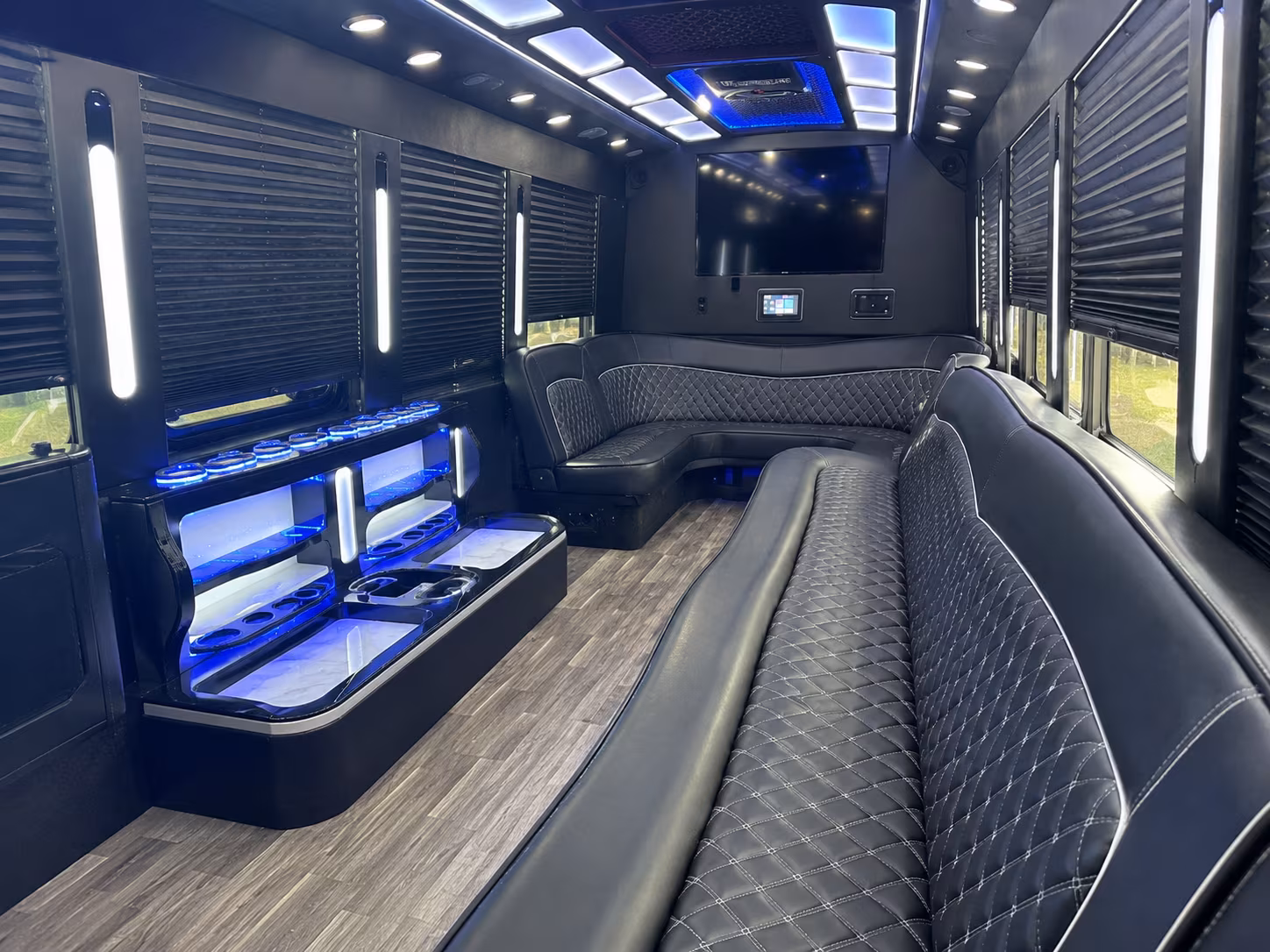 Olathe Wedding Transportation onboard seating