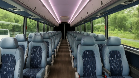 Interior of Charter Bus Company Olathe's 25 Passenger Mini Bus in Olathe
