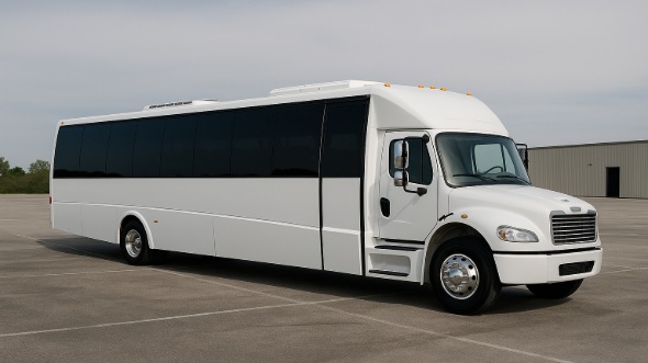 Exterior of Charter Bus Company Overland Park's 30 Passenger Party Bus in Overland Park
