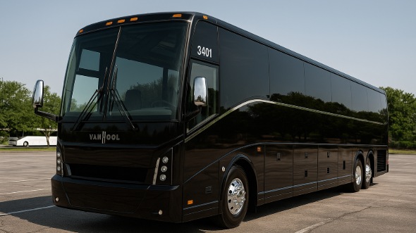 Exterior of Charter Bus Company Independence's 40 Passenger Party Bus in Independence