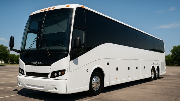 Exterior of Charter Bus Company Lawrence's 40 Passenger Party Bus in Lawrence
