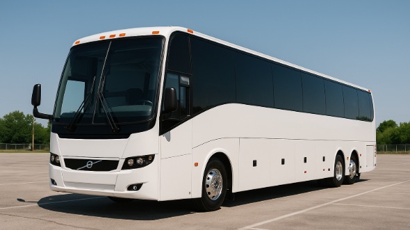 Exterior of Charter Bus Company Olathe's 46 Passenger Charter Bus in Olathe