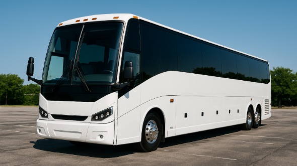 Exterior of Charter Bus Company Olathe's 51 Passenger Charter Bus in Olathe