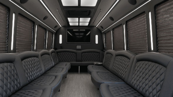 olathe 20 passenger party bus interior