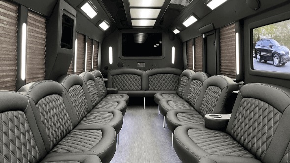 olathe 30 passenger party bus inside