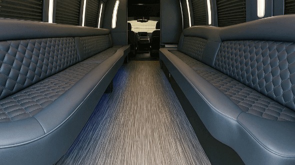 olathe 30 passenger party bus interior