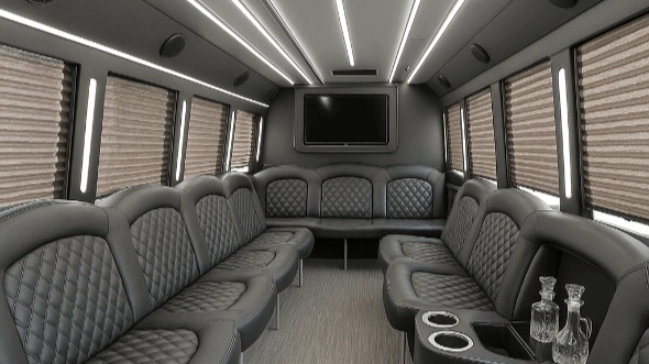 olathe 40 passenger party bus inside