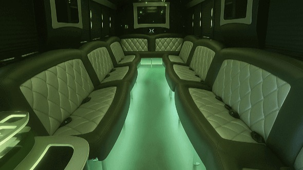 olathe 50 passenger party bus interior